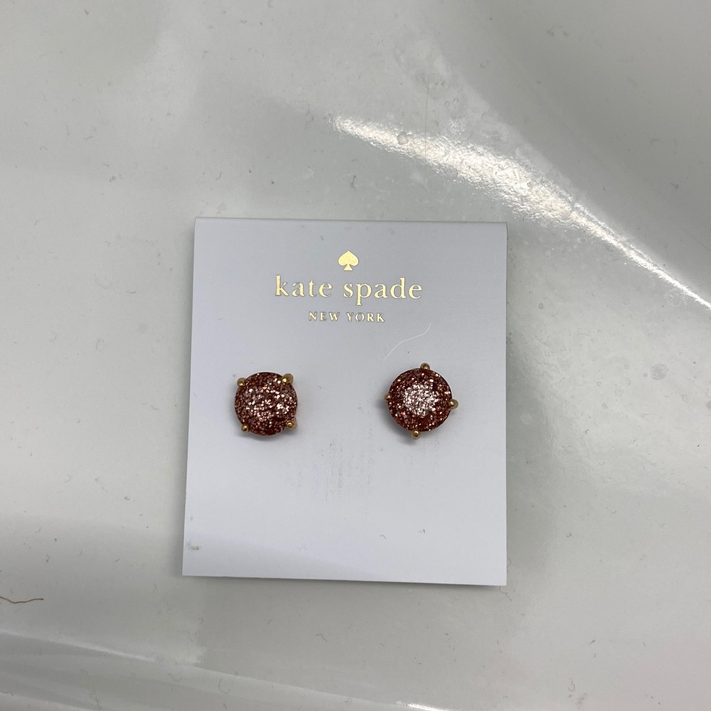 Kate Spade rose gold stud earrings